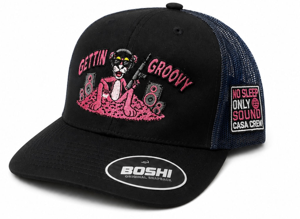Gettin Groovy Panther Cap Navy