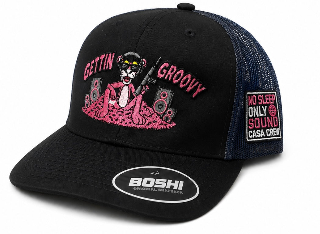 Gettin Groovy Panther Cap Navy