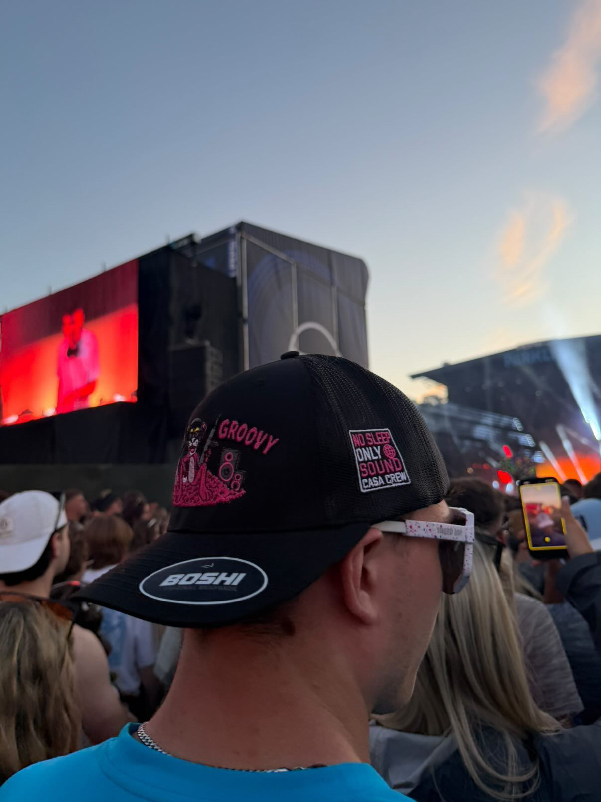 Getting Groovy Panther cap Black