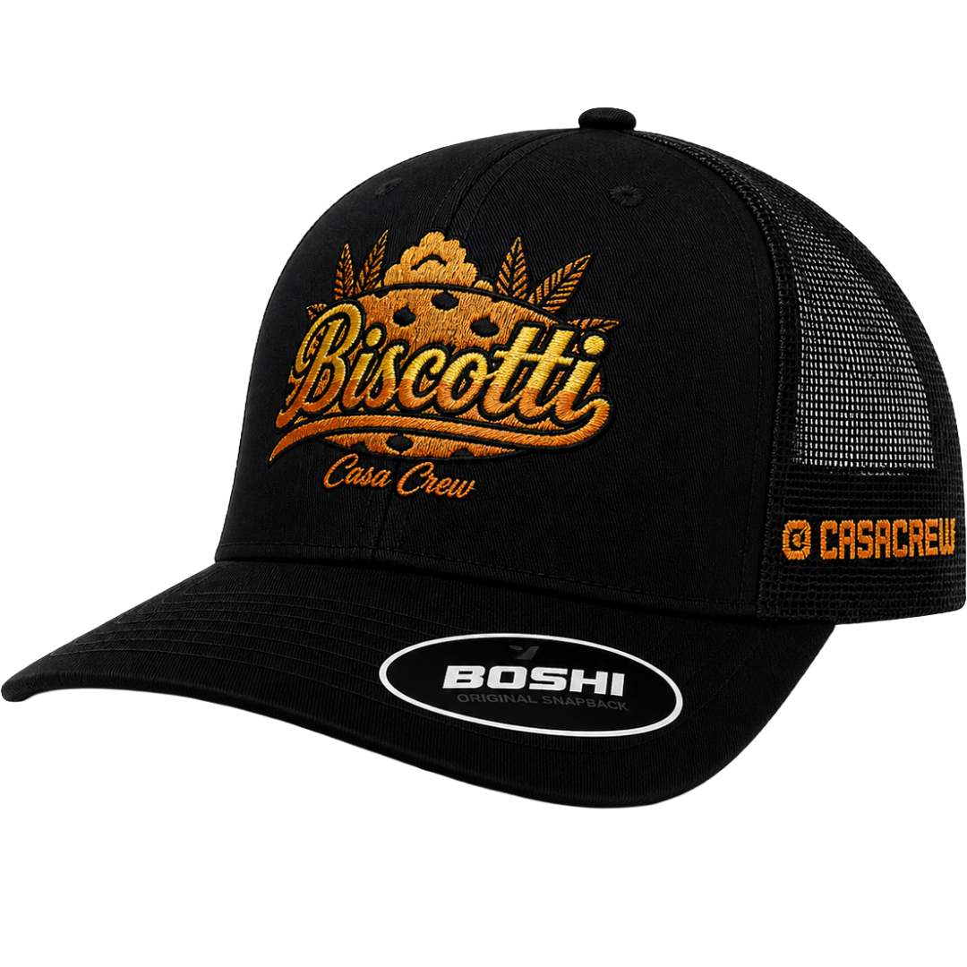 Biscotti – Black Trucker Cap