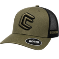 CC – Khaki & Black Trucker Cap