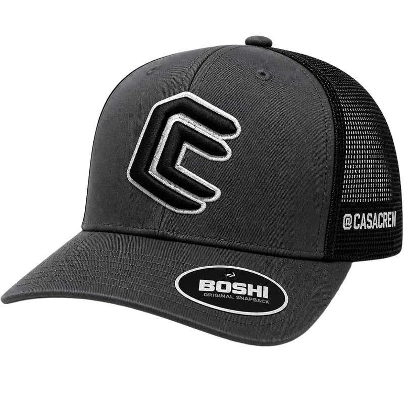 CC – Grey & Black Trucker Cap