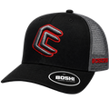 CC – Black, Grey & Red Trucker Cap
