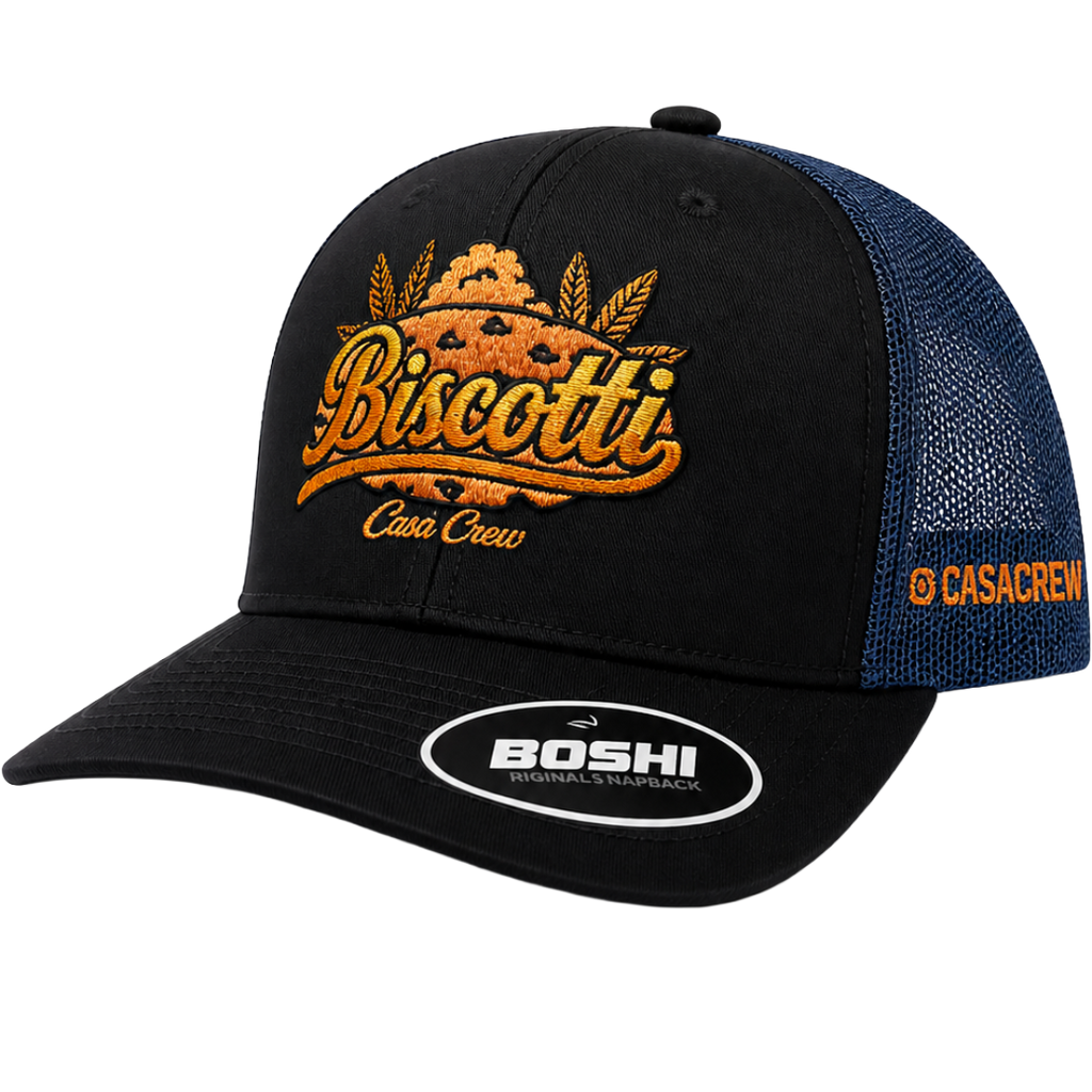 Biscotti – Black & Navy Trucker Cap