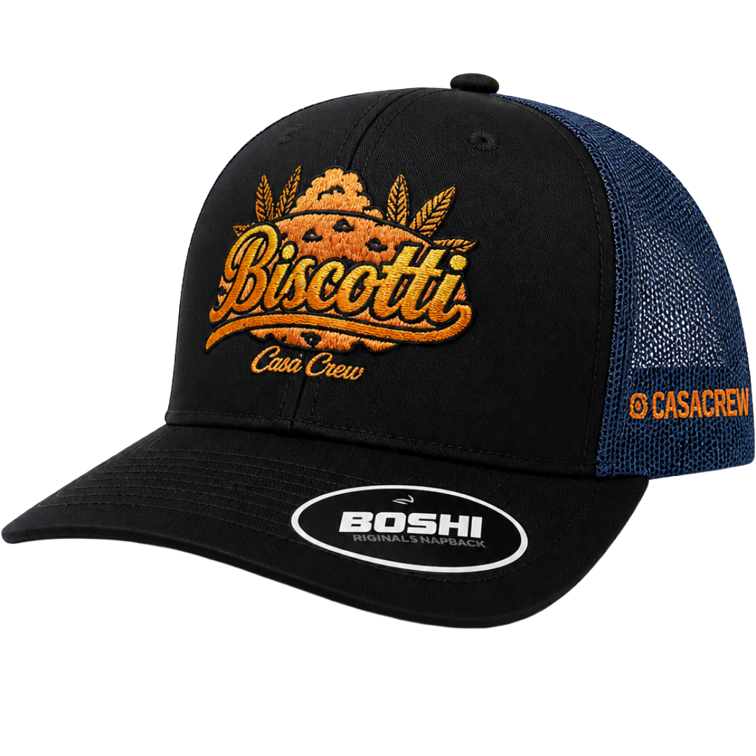Biscotti – Black & Navy Trucker Cap