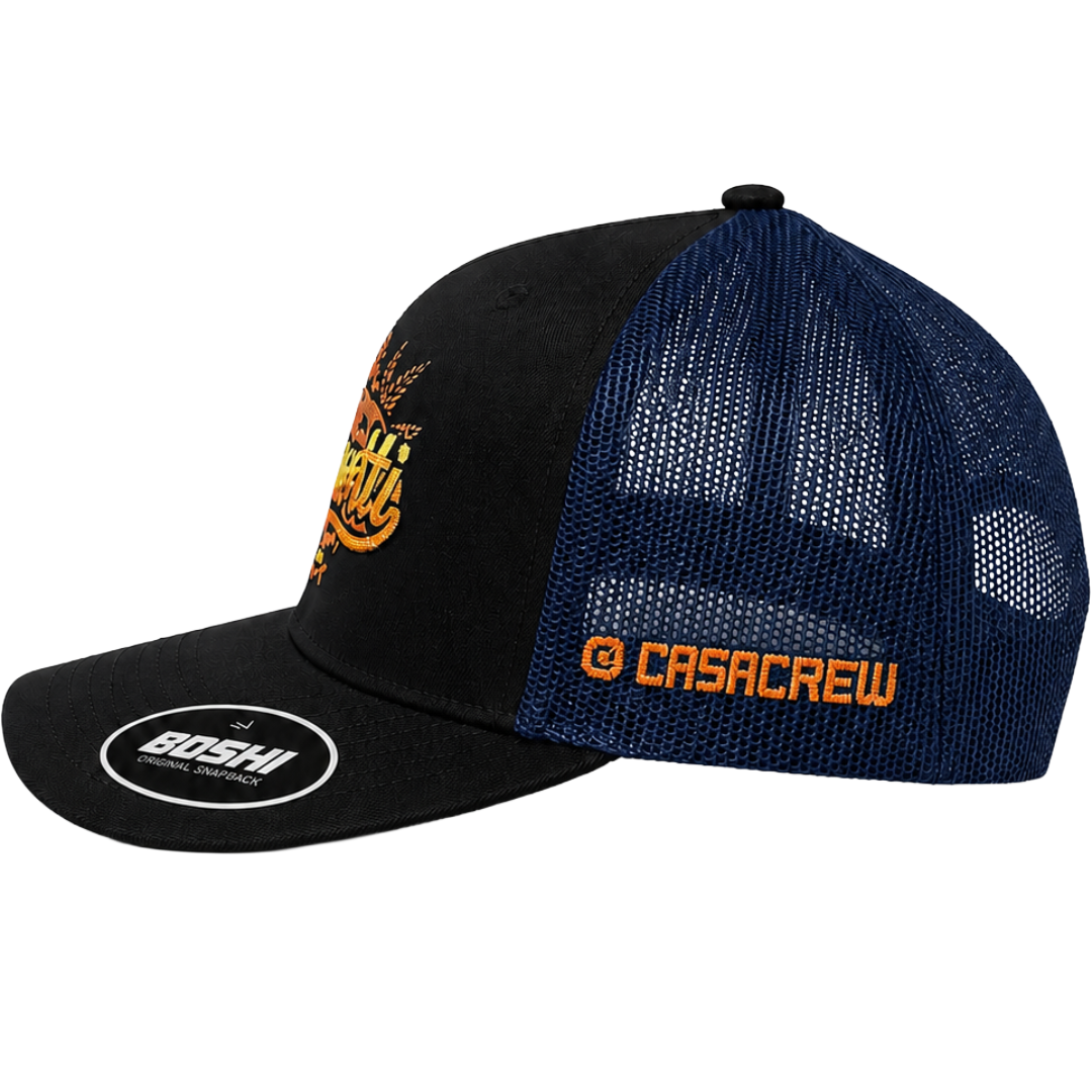 Biscotti – Black & Navy Trucker Cap